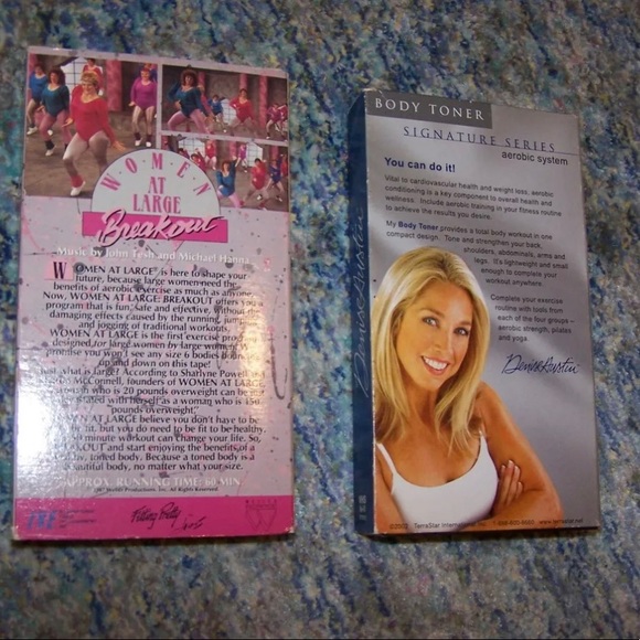 (2) Denise Austin & Body Breakout
VHS Exercise Tapes. (1) Denise Austin & Other - Picture 2 of 2
